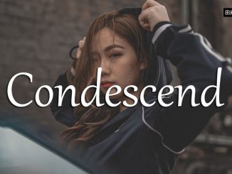 小词详解 | condescend