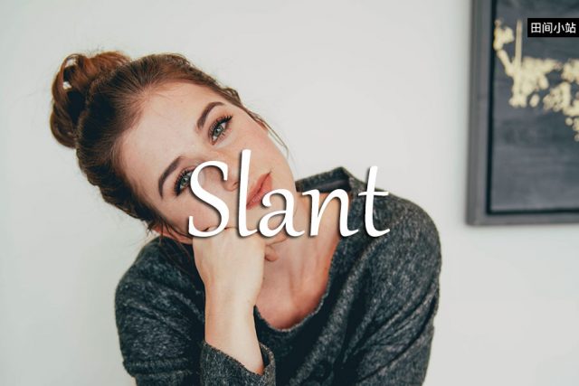 小词详解 | slant