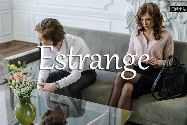 小词详解 | estrange