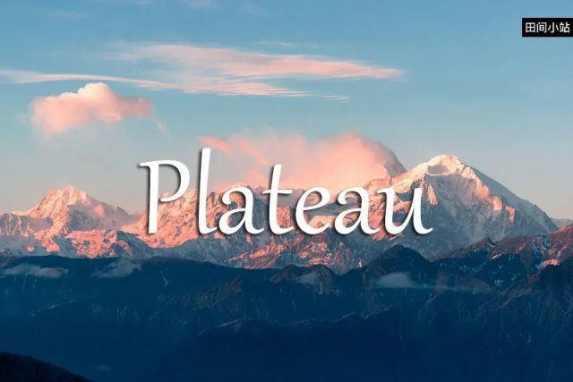 小词详解 | plateau