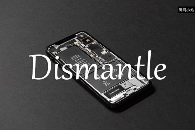 小词详解 | dismantle