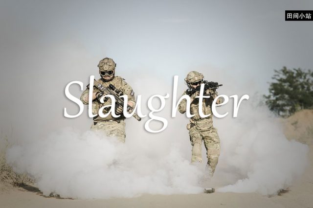 小词详解 | slaughter