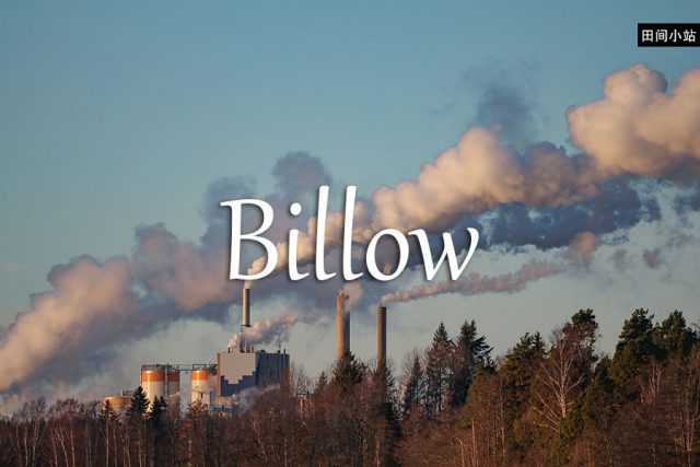 小词详解 | billow